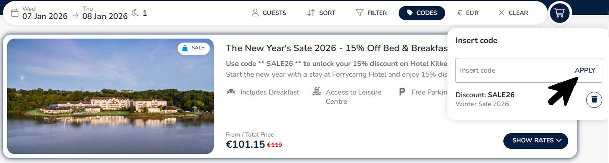 Ferrycarrig Hotel New Year Sale Apply