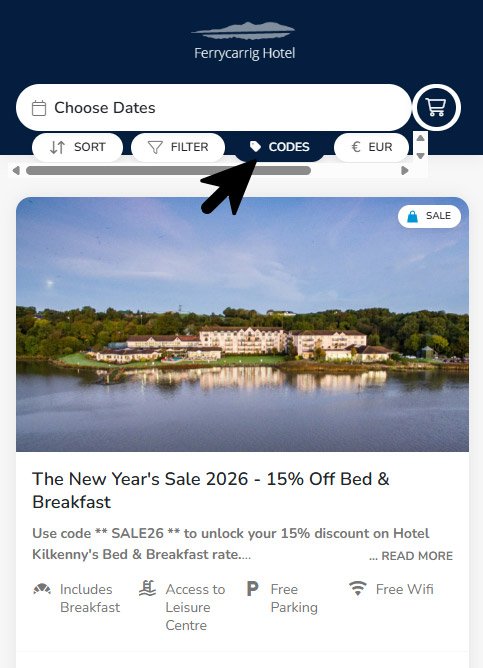 Ferrycarrig Hotel New Year Sale Mobile